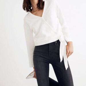 Madewell Texture & Thread Wrap Top